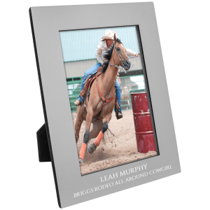 Aluminum Photo Frame 4" x 6" Gray