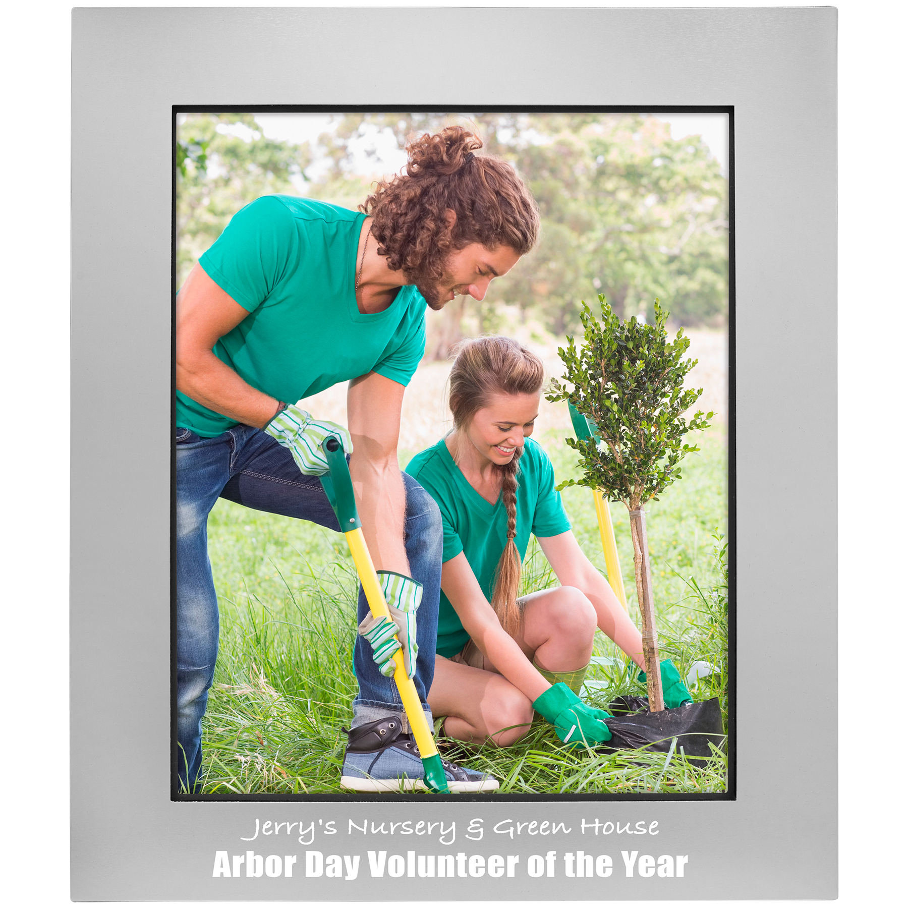 Aluminum Photo Frame 8" x 10" Gray