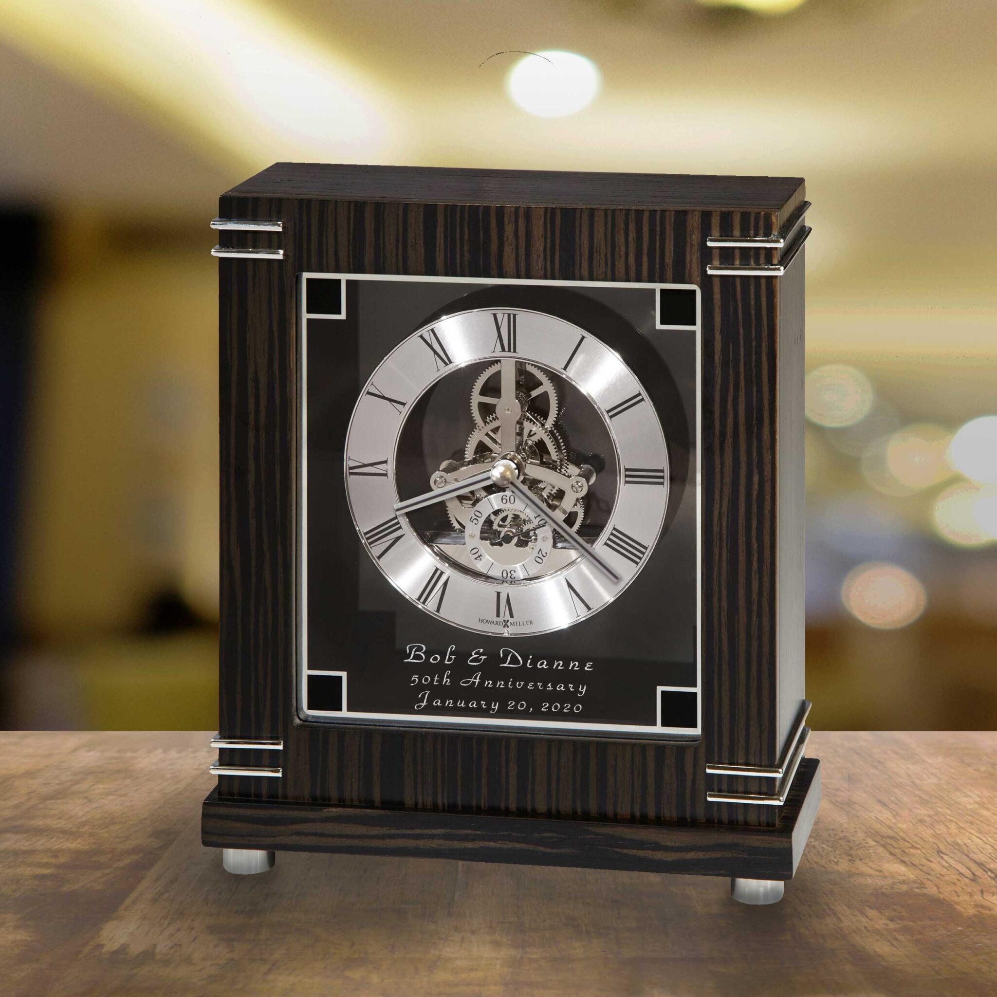 Personalized Clocks for Anniversary and Retirement by The Glass Fox
