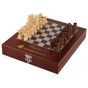 Chess Set with Rosewood Finish
