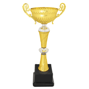 Gold/Silver Completed Metal Cup Trophy 12 " CMC351