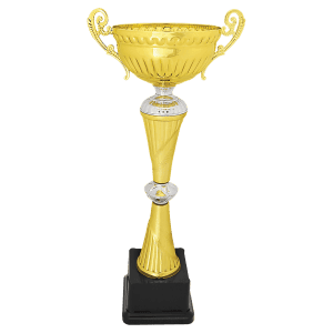 Gold/Silver Completed Metal Cup Trophy 14 1/4 " CMC352
