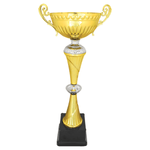 Gold/Silver Completed Metal Cup Trophy 18 3/4 " CMC354