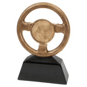 Steering Wheel Resin 7" Antique Gold with 2" Insert Area
