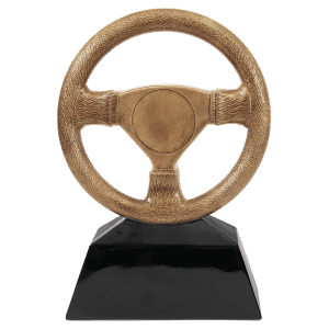 Steering Wheel Resin 10" Antique Gold with 2" Insert Area