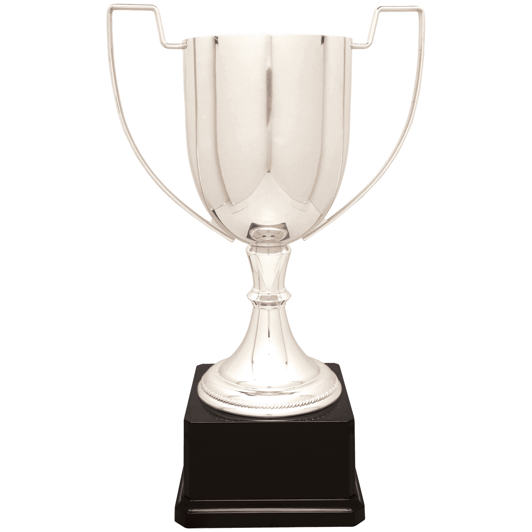 Silver Completed Zinc Cup Trophy on Plastic Base 14 1/4 " CZC704S