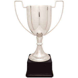 Silver Completed Zinc Cup Trophy on Plastic Base 15 1/4 " CZC705S