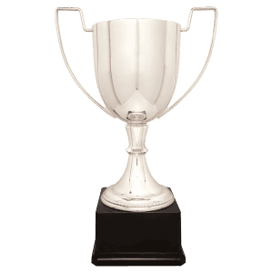 Silver Completed Zinc Cup Trophy on Plastic Base 17 1/2 " CZC706S