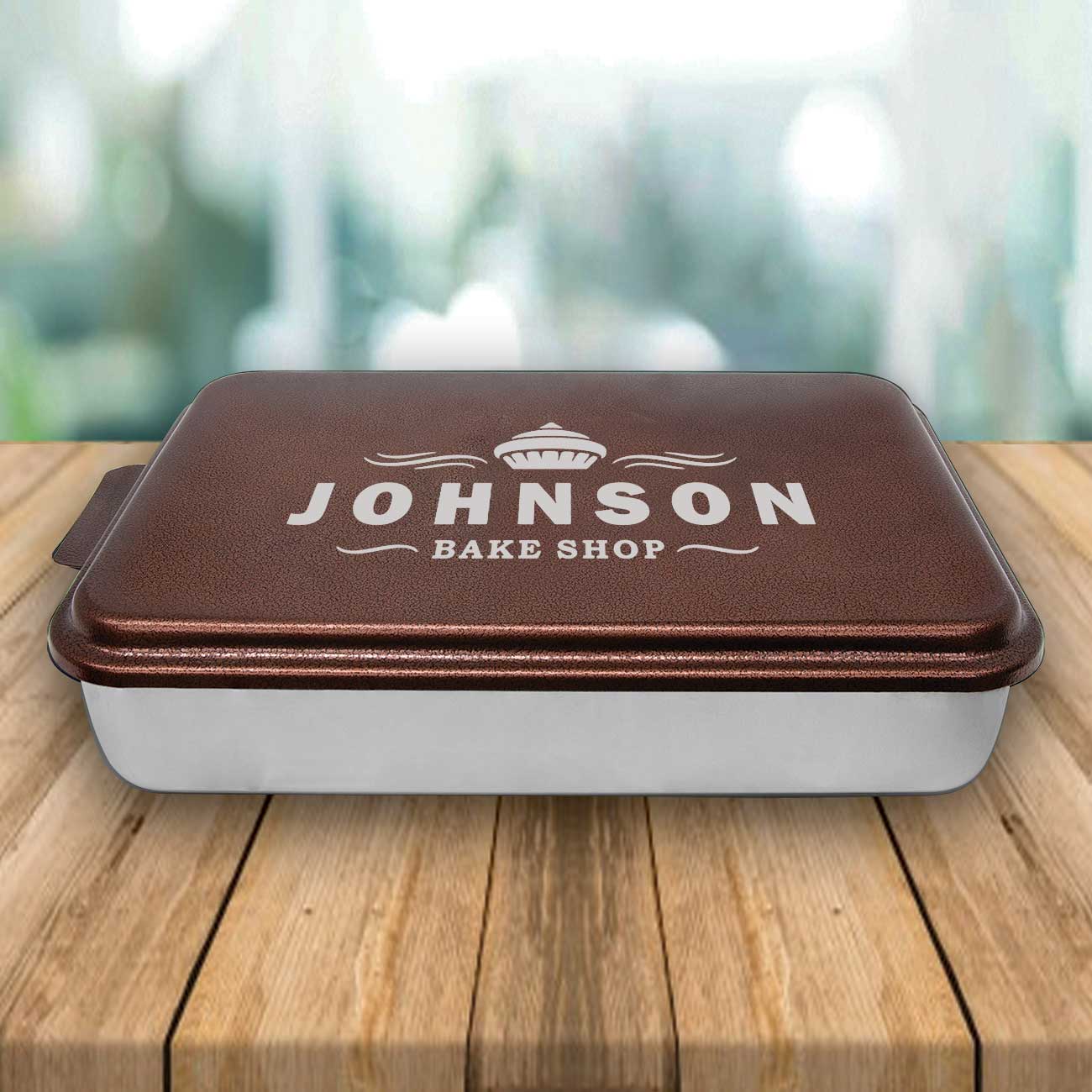 9 x 13 inch Cake Pan with Personalized Lid