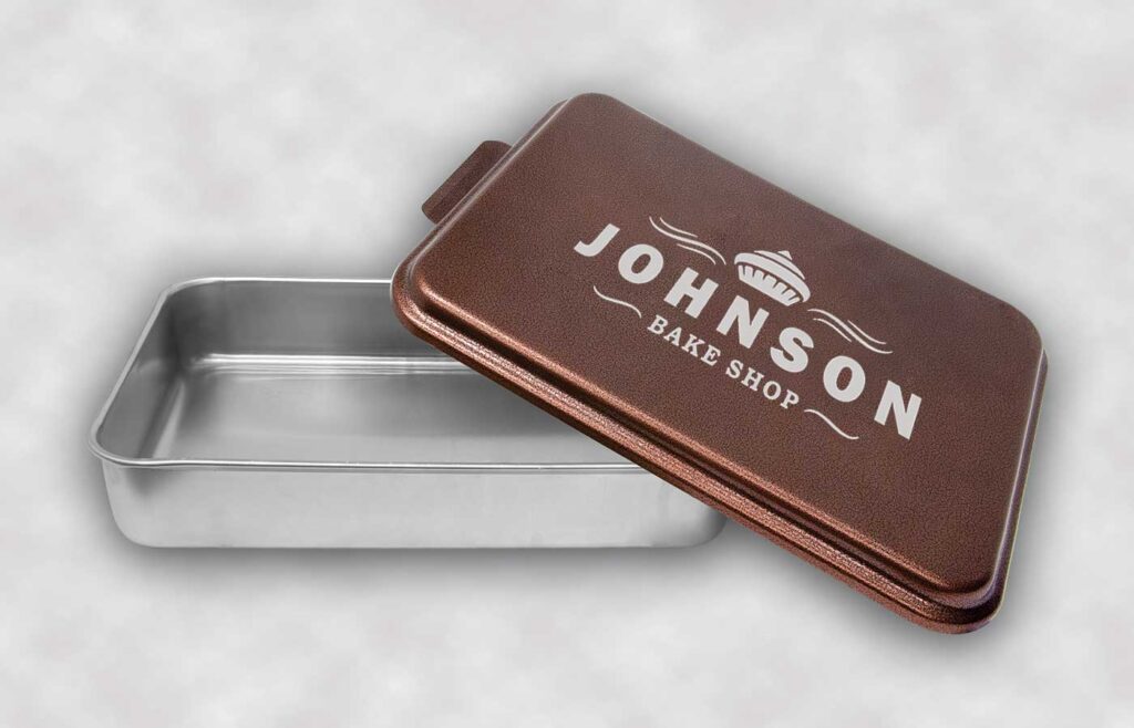 9 x 13 inch Cake Pan with Personalized Lid The Glass Fox