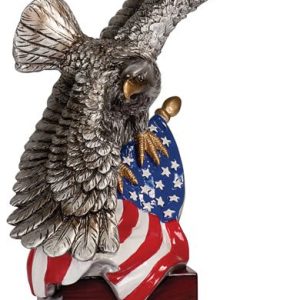 Eagle and Flag on Resin Base 10 1/4"
