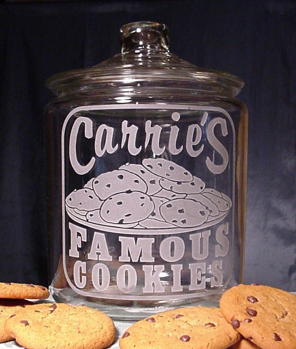 "Famous Cookies" Jar with Personalized Name