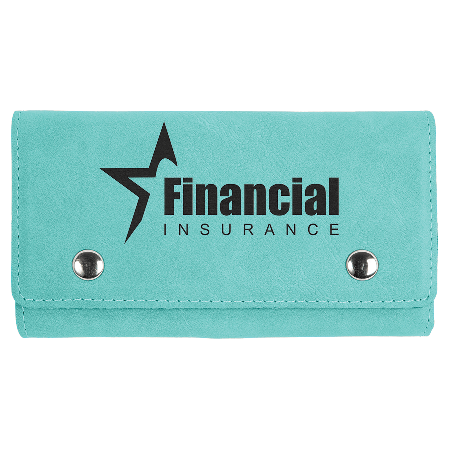 Card & Dice Set, Laserable Leatherette - Teal