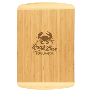 2-Tone Bamboo Cutting Board 18" x 12"