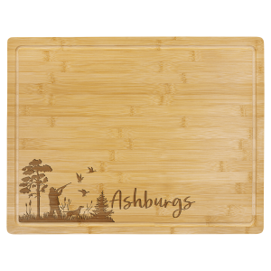 Bamboo Cutting Board with Drip Ring 19 3/4" x 15"