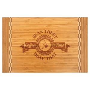 Bamboo Cutting Board with Butcher Block Inlay 18 1/4" x 12"
