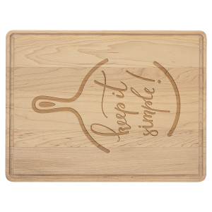 Maple Cutting Board with Drip Ring 11 1/2" x 8 3/4"