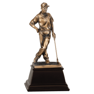 Golf Resin Award 13" Bronze Male