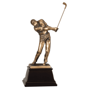 Golf Resin Award 15" Bronze Male