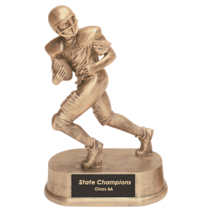 Antique Gold Football Resin 7 3/4"