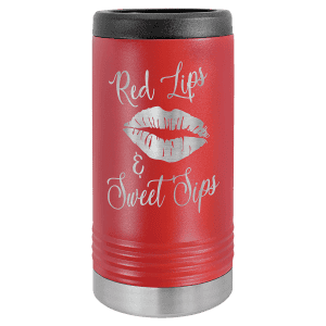 Slim Insulated Beverage Holder - Red