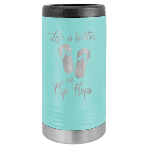Slim Insulated Beverage Holder - Teal
