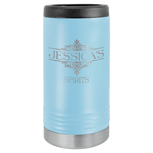 Slim Insulated Beverage Holder - Light Blue