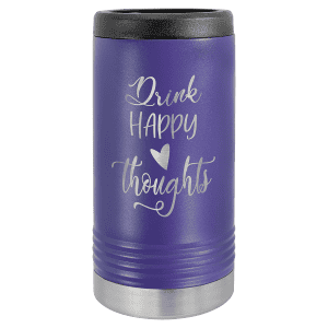 Slim Insulated Beverage Holder - Purple