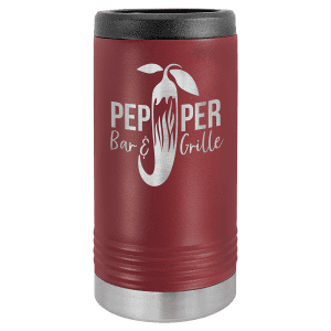 Slim Insulated Beverage Holder - Maroon