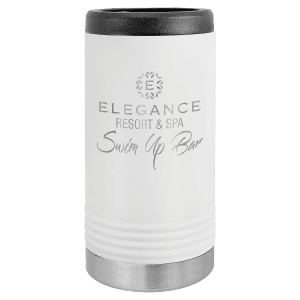Slim Insulated Beverage Holder - White