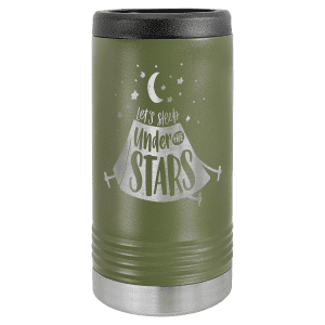 Slim Insulated Beverage Holder - Olive Green
