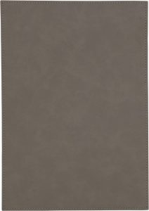 Gray leatherette plaque, 7" x 10", ideal for personalized signs, awards, and decorative displays.
