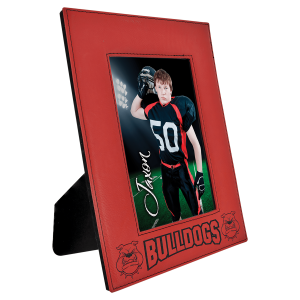 Laserable Leatherette Photo Frame  5" x 7" Red