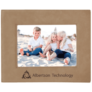 Laserable Leatherette Photo Frame 5" x 7" Light Brown