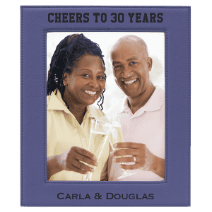 Laserable Leatherette Photo Frame  8" x 10" Purple