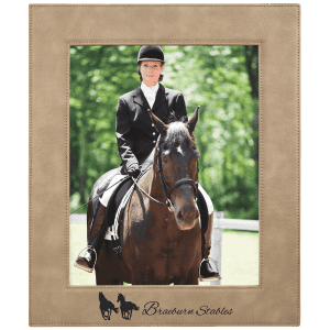 Laserable Leatherette Photo Frame 8" x 10" Light Brown