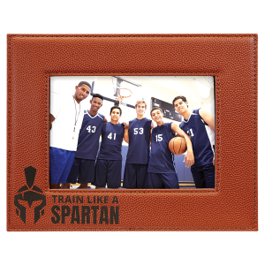 Laserable Leatherette Photo Frame  5" x 7" Basketball