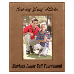 Laserable Leatherette Photo Frame 4" x 6" Dark Brown