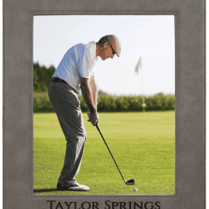 Laserable Leatherette Photo Frame 8" x 10" Gray