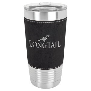 20 oz. Leatherette Tumbler - Black