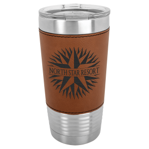 20 oz. Leatherette Tumbler - Rawhide