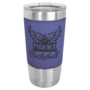 20 oz. Leatherette Tumbler - Purple