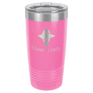 20 oz. Stainless Steel Ringneck Tumbler - Pink