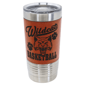 20 oz. Sports Tumbler with Slider Lid - Basketball Orange
