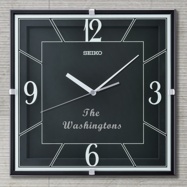 Personalized Seiko Lanvin Wall Clock