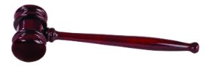 Rosewood Piano Finish Gavel 10"