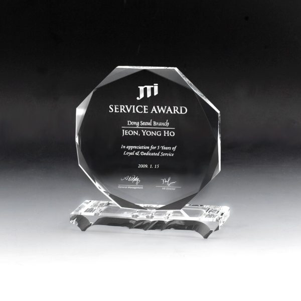 Personalized Etched Glass Crystal Plaque The Glass Fox