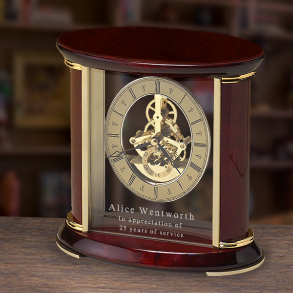 Roosevelt Personalized Mantel and Desk Clock
