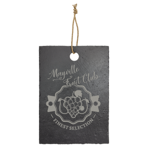 Rectangle Slate Cutting Board with Hanger String 13 3/4" x 9 3/4"